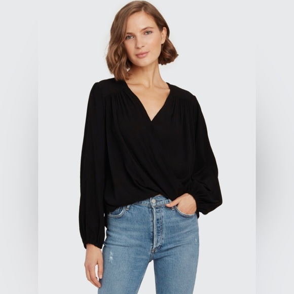 Free People Tops - Free People Check On It Wrap Top Black XS